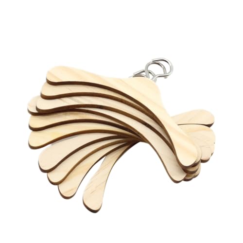 BESTonZON 12 Stück Teiliges Mini Holz Puppenkleiderbügel Glatte Oberfläche Strapazierfähiges Holz für Puppenkleidung Aufbewahrung und Organisation im Puppenschrank von BESTonZON