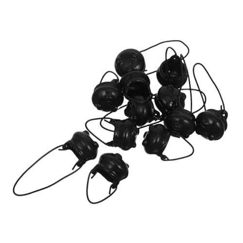 BESTonZON 12 Stück Teiliges Mini Plastikkessel aus Stabilem Kunststoff und Metall Realistisch Gestaltete Miniatur Mini-Kessel Vielseitig für Halloween-Dekoration Puppenhaus Feengarten und BESTonZON 12 Stück Teiliges Mini Plastikkessel aus Stabilem Kunststoff und Metall Realistisch Gestaltete Miniatur Mini-Kessel Vielseitig für Halloween-Dekoration Puppenhaus Feengarten und von BESTonZON
