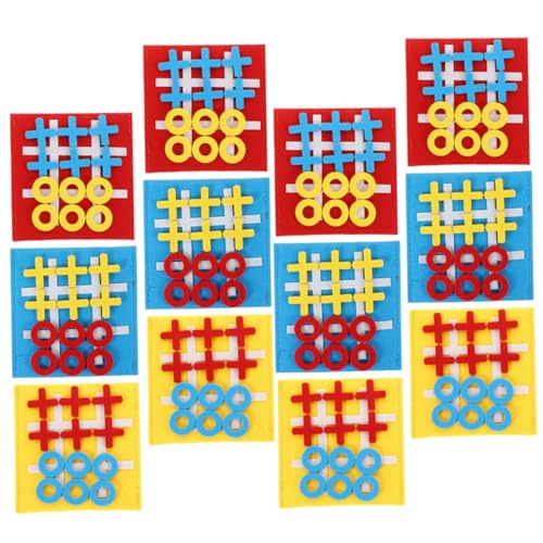 BESTonZON 12 Stück Teiliges Mini Toe Brettspiel aus Kindersicherem Filz Tragbares Lernspielzeug für Strategisches und Kognitive Entwicklung Farbenfrohes Eltern Junge Mädchen Interaktionstool BESTonZON 12 Stück Teiliges Mini Toe Brettspiel aus Kindersicherem Filz Tragbares Lernspielzeug für Strategisches und Kognitive Entwicklung Farbenfrohes Eltern Junge Mädchen Interaktionstool von BESTonZON