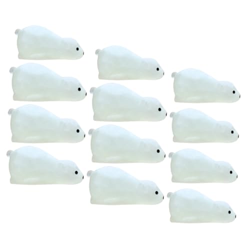 BESTonZON 12 Stück Teiliges Miniatur Leuchtende Resin Bärenfiguren Dekorative Nachtlichter für Garten Auto Balkon Detailreiche Handgefertigte Bärendekorationen für DIY Mikrolandschaften BESTonZON 12 Stück Teiliges Miniatur Leuchtende Resin Bärenfiguren Dekorative Nachtlichter für Garten Auto Balkon Detailreiche Handgefertigte Bärendekorationen für DIY Mikrolandschaften von BESTonZON