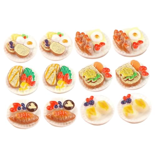 BESTonZON 12 Stück Teiliges Miniatur Resin Dessert Realistisches Puppenhaus Lebensmittel Ornament Gemischte Süße Nachspeisen Dekoration für Mini Haus Deko Langlebig und Detailreich BESTonZON 12 Stück Teiliges Miniatur Resin Dessert Realistisches Puppenhaus Lebensmittel Ornament Gemischte Süße Nachspeisen Dekoration für Mini Haus Deko Langlebig und Detailreich von BESTonZON