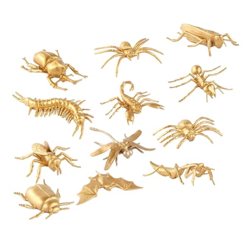 BESTonZON 12 Stück Teiliges Realistisch Simulierte Insekten Figuren Lernspielzeug Langlebig Geruchsfrei Biologisches Naturerkundung und Frühkindliche Bildung von BESTonZON