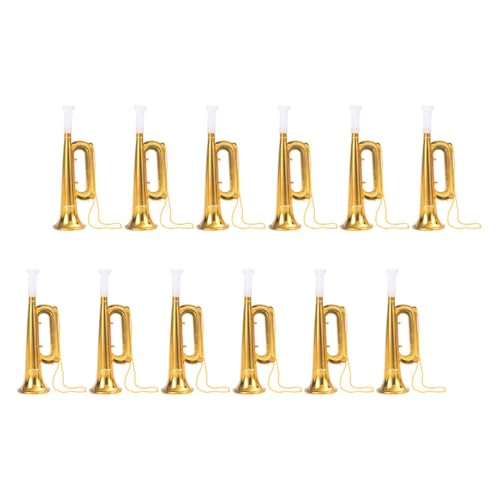 BESTonZON 12 Stück Teiliges Trompete aus Kunststoff Musikinstrument für Sicher und Langlebig für Spielerisches Musizieren und Partystimmung BESTonZON 12 Stück Teiliges Trompete aus Kunststoff Musikinstrument für Sicher und Langlebig für Spielerisches Musizieren und Partystimmung von BESTonZON