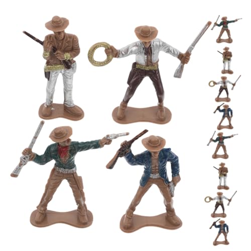 BESTonZON 12 Stück Teiliges Western Cowboy Figuren für Cowboy Party Dekoration Leicht zu Reinigende Kunststoff Spielfiguren Fördert Interaktives Lernen und Kulturelle Bildung BESTonZON 12 Stück Teiliges Western Cowboy Figuren für Cowboy Party Dekoration Leicht zu Reinigende Kunststoff Spielfiguren Fördert Interaktives Lernen und Kulturelle Bildung von BESTonZON