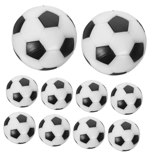 BESTonZON 12stücke Mini Tischfußball Bälle Ersatzbälle Für Tischfußballspiele Schwarz Resin Fußball Zubehör Für Erwachsene von BESTonZON