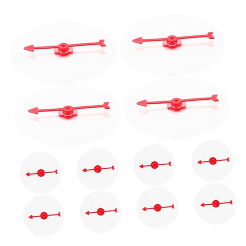 BESTonZON 12 Stück Transparente Spielbrettpreise Partygeschenke Leeres Spielbrett Drehrad Für Preise Brettspielzubehör DIY Brettspiel Kit Brettrotationsspiel Kunststoff Rot BESTonZON 12 Stück Transparente Spielbrettpreise Partygeschenke Leeres Spielbrett Drehrad Für Preise Brettspielzubehör DIY Brettspiel Kit Brettrotationsspiel Kunststoff Rot von BESTonZON