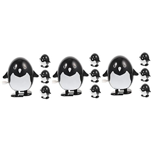BESTonZON 12 STK Pinguin-Spielzeug Spielzeug Für Weihnachtsfeiern Halloween-Spielzeug Strumpffüller Aufziehen Pinguin Aufziehbares Spielzeug Taschenfüller Süßigkeitentasche Tier Kind Plastik von BESTonZON