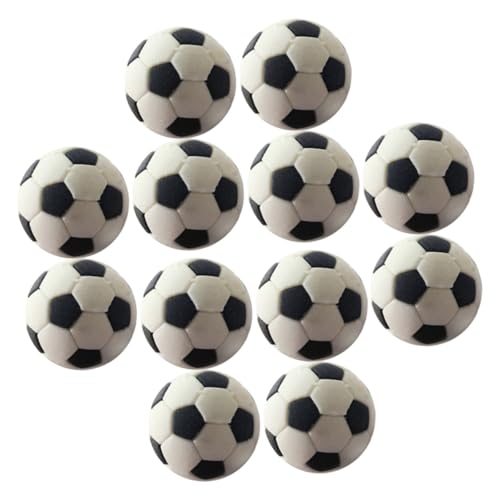 BESTonZON 12 Stücke Mini Fußball Für Puppenhaus Miniatur Fußball Set Puppenhaus Fußball Realistische Vielseitig Decor von BESTonZON