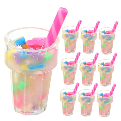 BESTonZON 12 Stücke Retro Decor Miniatur Milch Tee Modell Harz Puppe Miniatur Milch Tee Charme BESTonZON 12 Stücke Retro Decor Miniatur Milch Tee Modell Harz Puppe Miniatur Milch Tee Charme von BESTonZON