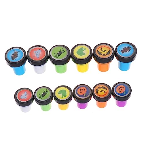 BESTonZON 12 Stücke Vorgekühlte Halloween-Stamper Kinder-Stempel-spielwaren Geburtstag Gemischter Stil BESTonZON 12 Stücke Vorgekühlte Halloween-Stamper Kinder-Stempel-spielwaren Geburtstag Gemischter Stil von BESTonZON
