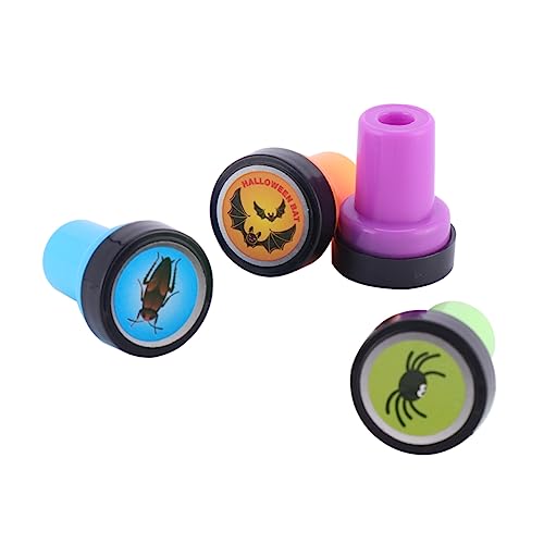 BESTonZON 12 Teiliges Set Halloween Cartoon Stempel Tinte Party Stamper Favors Jungen Niedliche Nummer Kleinkind Tier Stamper Kunststoff von BESTonZON