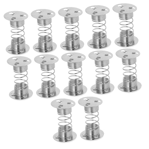 BESTonZON 12 Teiliges Tonornament Federsockel Set Puppenfeder Ersatzsockel Selbstklebender Federsockel Schüttelkopfsockel Armaturenbrett Spielzeugsockel Schüttelpuppen Federsockel von BESTonZON