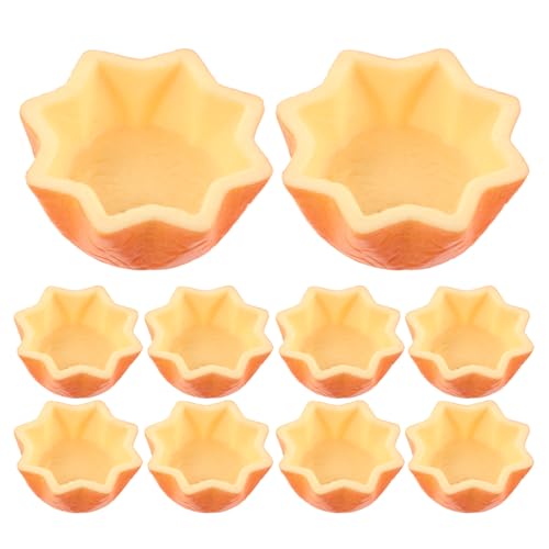 BESTonZON 12-teiliges Cupcake-Förmchen für Puppenhäuser: Mini-Set zur Lebensmittelherstellung, realistische Simulation von Cupcake-Modellen für Puppenhäuser, Backspielzeug für die Interaktion mit von BESTonZON
