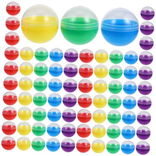 BESTonZON 120 Stück Muschelspielzeug befüllbarer Ball Automatenbälle Mehrzweck-Packball kunststoffbehälter Plastik behälter Aufbewahrung von Kapseln Plastikverpackungsball BESTonZON 120 Stück Muschelspielzeug befüllbarer Ball Automatenbälle Mehrzweck-Packball kunststoffbehälter Plastik behälter Aufbewahrung von Kapseln Plastikverpackungsball von BESTonZON