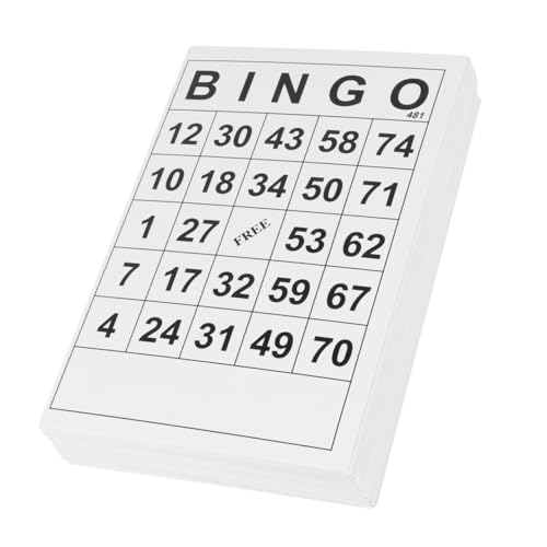 BESTonZON 120 Stück Teiliges Bingo Kartenspiel für Langlebige Wiederverwendbare Spielkarten Interaktives Lernspielzeug für Familien und Partienutzung Geeignet für Altersgruppen Vielseitiges BESTonZON 120 Stück Teiliges Bingo Kartenspiel für Langlebige Wiederverwendbare Spielkarten Interaktives Lernspielzeug für Familien und Partienutzung Geeignet für Altersgruppen Vielseitiges von BESTonZON