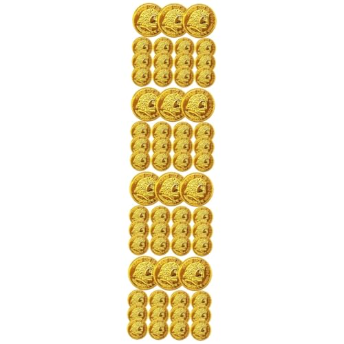 BESTonZON 1200 STK Spielzeugmünzen Kunststoff Kidcraft-Spielset Piraten-Party-Ornament Kinderspielzeug Spielzeug für Kinder Spielzeuge Schokoladenmünzen Goldmünzen für Kinder Brettspiel von BESTonZON