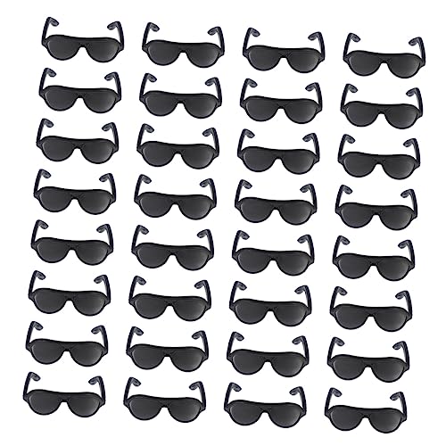 BESTonZON 120st Mini- Sonnenbrillen Minibrille Für Puppen Puppenbrille Mini-puppenhaus-bausatz Miniaturen-puppenhauszubehör Miniaturen Zum Basteln Plastik Black BESTonZON 120st Mini- Sonnenbrillen Minibrille Für Puppen Puppenbrille Mini-puppenhaus-bausatz Miniaturen-puppenhauszubehör Miniaturen Zum Basteln Plastik Black von BESTonZON
