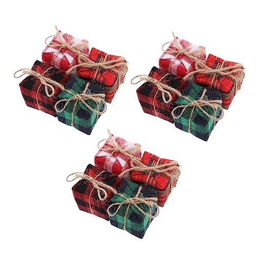 BESTonZON 12Er Boxen Plüsch Weihnachtsschmuck Produkte Miniatur-Weihnachtsverzierung Office Decoration weihnachtsbaumdeko car Decor puppenhaus weihnachtsdeko Mini-Boxen-Ornamente Stoff BESTonZON 12Er Boxen Plüsch Weihnachtsschmuck Produkte Miniatur-Weihnachtsverzierung Office Decoration weihnachtsbaumdeko car Decor puppenhaus weihnachtsdeko Mini-Boxen-Ornamente Stoff von BESTonZON