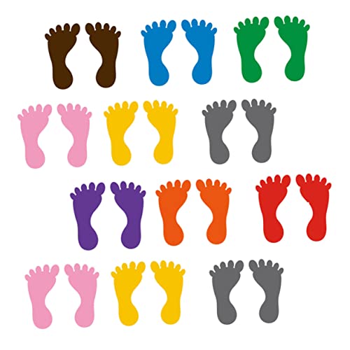 BESTonZON 12Paare wasserdichte Aufkleber für Kindergarten PVC Bodenaufkleber für Kreative Dekoration im Kinderzimmer Einfach Anzubringen und rutschfest BESTonZON 12Paare wasserdichte Aufkleber für Kindergarten PVC Bodenaufkleber für Kreative Dekoration im Kinderzimmer Einfach Anzubringen und rutschfest von BESTonZON