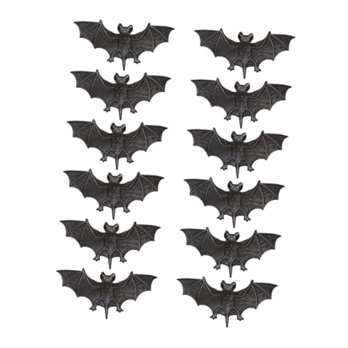 BESTonZON 12Pcs Simulierter weicher Gummischläger Halloween Halloween Dekoration Halloween-Licht Streiche für Partyzubehör Halloween-Requisiten Plastik von BESTonZON