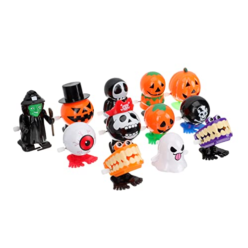 BESTonZON 12St Aufzieh Festival- Halloween Uhrwerk Halloween Costume Halloween Kleidung Fun Toy Halloween-Laufspielzeug Gastgeschenke für Plastik Colorful von BESTonZON