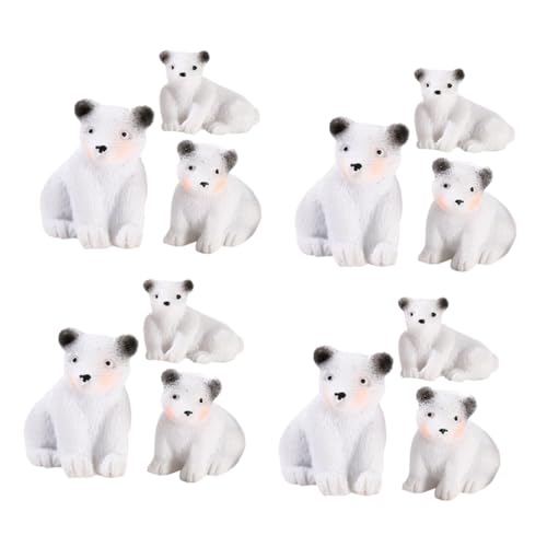 BESTonZON 12St Eisbär-Ornamente Bärenornament aus Harz Kleine Bärenstatuen im Garten deko basteln Kleiner Bär Cartoon-Miniatur-Bärenfiguren Karikatur Tier Statuette Mini-Bär Kunsthandwerk BESTonZON 12St Eisbär-Ornamente Bärenornament aus Harz Kleine Bärenstatuen im Garten deko basteln Kleiner Bär Cartoon-Miniatur-Bärenfiguren Karikatur Tier Statuette Mini-Bär Kunsthandwerk von BESTonZON