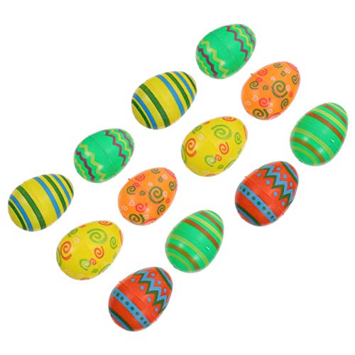 BESTonZON 12St -Gacha ostereier hühner ziernieten easter easter egg ostern themenkorb vorgefüllte Ostereier Ostereierschale aus Kunststoff ostereier aus plastik von BESTonZON