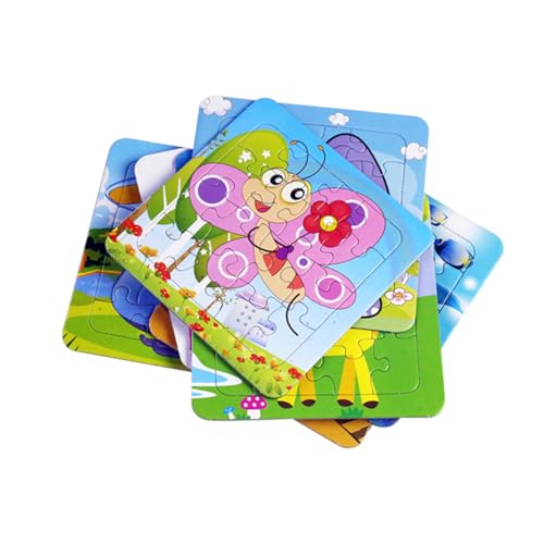 BESTonZON 12St Puzzle-Spielzeug Geschenke für Kinder kindergeschenke Animal Puzzle Babies Spielzeug Spielzeuge Papierpuzzle für Kinder Cartoon-Tier-Puzzle Karikatur Kinderpapier von BESTonZON