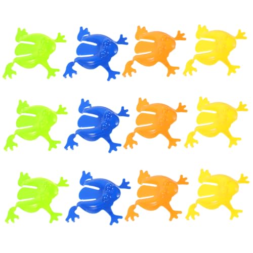 BESTonZON 12St Springspielzeug Poolspielzeug für springendes für Spaß Kindergarten Springfrosch Pressspielzeug zum Fingerdrücken von BESTonZON