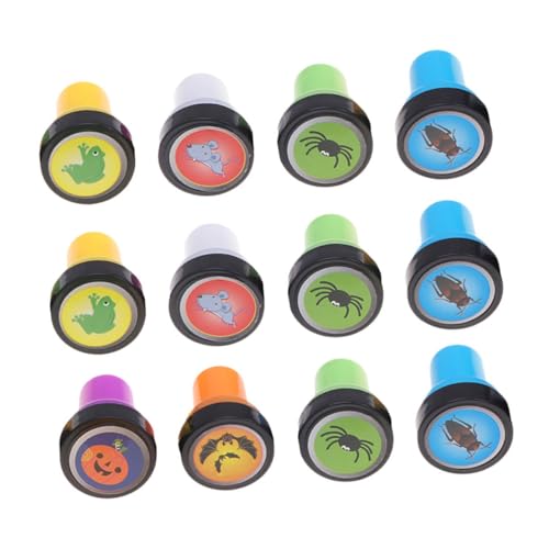 BESTonZON 12st Halloween-Stempel Spinne Aufkleber Briefmarken Schmuckstücke Versiegeln Stempel Für Halloween-Partys Kinderspielzeug Pre-Inked Stamper Plastik BESTonZON 12st Halloween-Stempel Spinne Aufkleber Briefmarken Schmuckstücke Versiegeln Stempel Für Halloween-Partys Kinderspielzeug Pre-Inked Stamper Plastik von BESTonZON