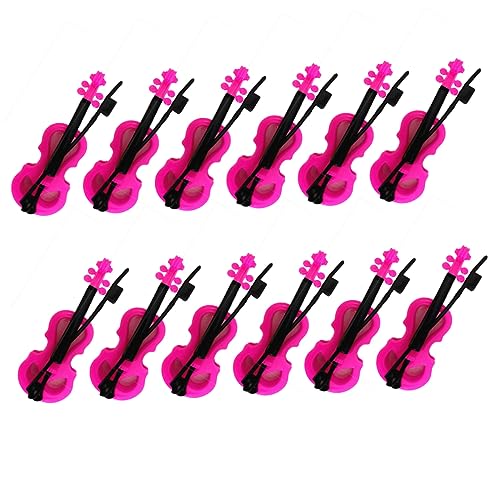 BESTonZON 12stücke Miniatur Violin Spielzeug Dollhouse Musikinstrumente Delicate Violin Modelle Für Kreative Dekoration Für Puppenhaus Szenen von BESTonZON