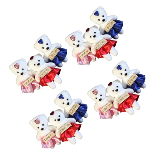 BESTonZON 12st Zubehör Für Kurze Samt Bären Blumensträuße Tragen Puppe Lieferungen Für Blumenarrangements Blumenstrauß Ornament DIY Liefert Heimdekorationen Cartoon Bär Ornament Bärenpuppe BESTonZON 12st Zubehör Für Kurze Samt Bären Blumensträuße Tragen Puppe Lieferungen Für Blumenarrangements Blumenstrauß Ornament DIY Liefert Heimdekorationen Cartoon Bär Ornament Bärenpuppe von BESTonZON