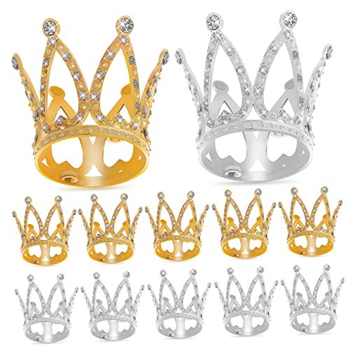 BESTonZON 12stücke Kleine Kronen Strass Mini Kronen Für Geburtstagstorte Dekoration Party Lieferung von BESTonZON