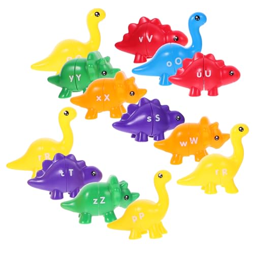 BESTonZON 13 Stück Teiliges Dinosaurier Lernspielzeug Alphabet Buchstaben Zuordnungsspielzeug für Kleinkinder Fördert Feinmotorik Kreativität und Kognitive Fähigkeiten für Kindergarten und BESTonZON 13 Stück Teiliges Dinosaurier Lernspielzeug Alphabet Buchstaben Zuordnungsspielzeug für Kleinkinder Fördert Feinmotorik Kreativität und Kognitive Fähigkeiten für Kindergarten und von BESTonZON