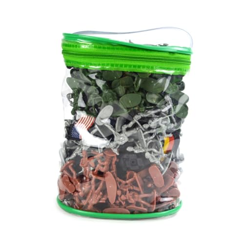 BESTonZON 130 Stück Teiliges Modellset aus Hochwertigem Detailgetreue Soldaten und Fahrzeuge Realistische Szenerie für Sandtische Lebensechte Tabletop spielzeuge für Sammler von BESTonZON