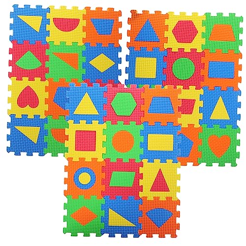 BESTonZON 144 STK großes Bodenmattenpuzzle Schaumstoff-Bodenmatte Babyboden Spielmatte Kinder teppiche Puzzlematte Rätsel Spielzeug -Puzzle-Fußmatten Buchstabe Gamepad Russisch Eva von BESTonZON