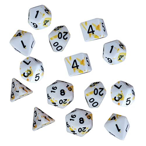 BESTonZON 14st Brettspiel Würfel Zahlenwürfel Brettspiele Würfel Unterhaltungszubehör Tragbare Würfel Spiel-Requisiten Unregelmäßige Würfel Acryl von BESTonZON
