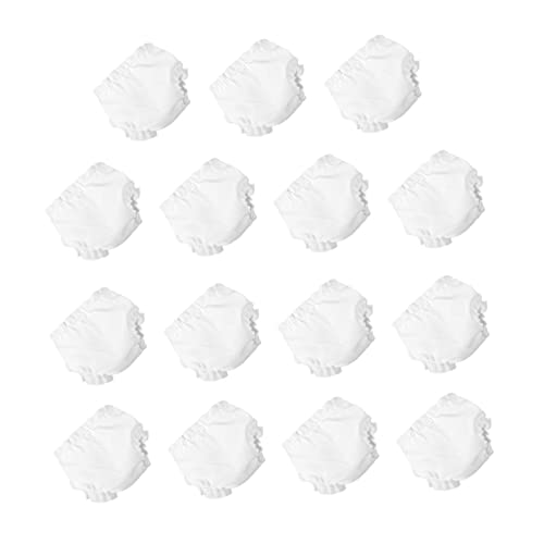 BESTonZON 15 STK Puppenhöschen Höschen Für Puppen Puppenträger Kohlbeetpuppen Für Mädchen Puppensachen Elastische Unterwäsche Dekorative Unterwäsche Für Puppen Weiß Stoff BESTonZON 15 STK Puppenhöschen Höschen Für Puppen Puppenträger Kohlbeetpuppen Für Mädchen Puppensachen Elastische Unterwäsche Dekorative Unterwäsche Für Puppen Weiß Stoff von BESTonZON