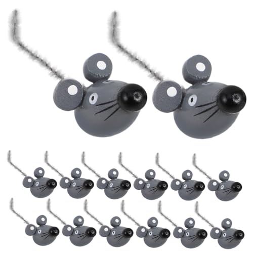 BESTonZON 15 Stück Realistische Mäusefiguren Realistische Rattendekorationen Neuartige Rattenfiguren Gefälschte Mäusefiguren Gruselige Rattendekorationen Kleine Mäuse Neuartige von BESTonZON