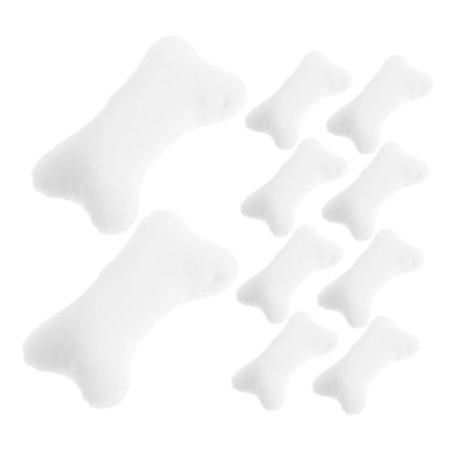 BESTonZON 15 Stück Teiliges Mini Kissen Set Plüsch Knochenform Puppenhaus Dekoration Tisch Mini Sofa Kissen Tragbare Kuschelkissen für DIY und Miniatur Wohnaccessoires von BESTonZON