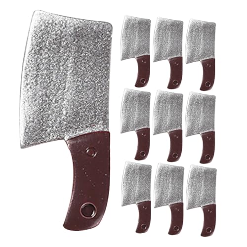 BESTonZON 15 Stück Teiliges Miniatur Küchenmesser aus Resin Detailgetreuer Puppenhaus Küchen Cutter Leichte Miniatur Küchenutensilien für Realistische Hausdekoration und Sammler von BESTonZON