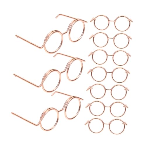 BESTonZON 15 Stück Teiliges Miniatur Puppenbrillen Metallische Runde Brillen für Puppen Outfits Zubehör für Kreative Spielideen und BESTonZON 15 Stück Teiliges Miniatur Puppenbrillen Metallische Runde Brillen für Puppen Outfits Zubehör für Kreative Spielideen und von BESTonZON
