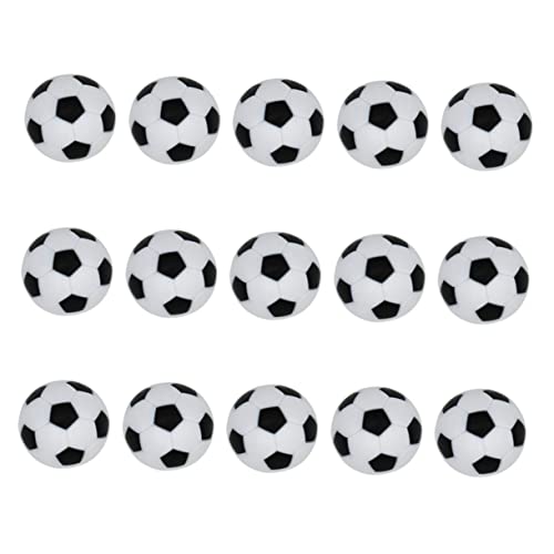 BESTonZON 15 Stück Teiliges Tischfußball Bälle Kunststoff Ersatzbälle für Kicker für Tischfußballspiele und Freizeitaktivitäten Leicht zu Handhaben Lagern Perfektes für Fußballfans von BESTonZON