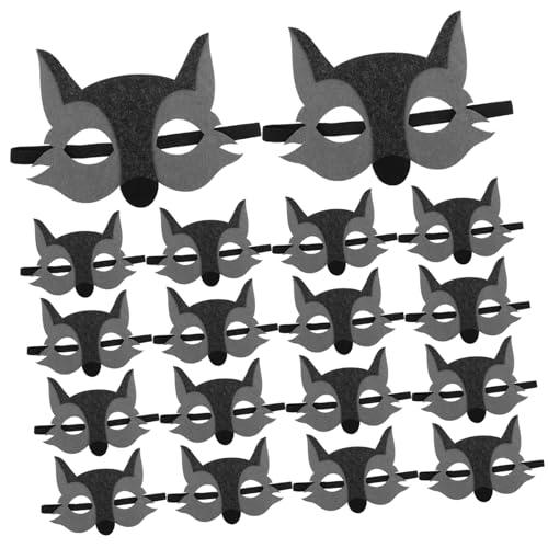 BESTonZON 15 Stück Wolf Partymasken Tiermasken Halbmasken Süße Masken Gesichtsmasken Tier Cosplay Wolfsmasken Wolf Masken Maskerade Zubehör Für Party Requisiten Für BESTonZON 15 Stück Wolf Partymasken Tiermasken Halbmasken Süße Masken Gesichtsmasken Tier Cosplay Wolfsmasken Wolf Masken Maskerade Zubehör Für Party Requisiten Für von BESTonZON