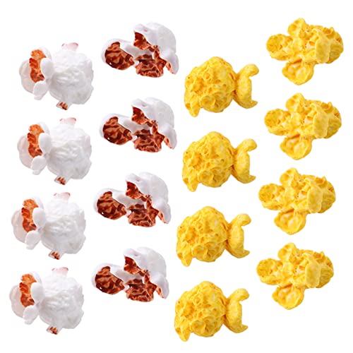 BESTonZON 150 STK Künstliches Popcorn Heimzubehör Mini-Imitat-Popcorn Popcorn künstlich Popcorn zubehör Modelle Ornament kreatives Popcorn Mini-Popcorn-Zubehör Ohrringe Requisiten Material von BESTonZON