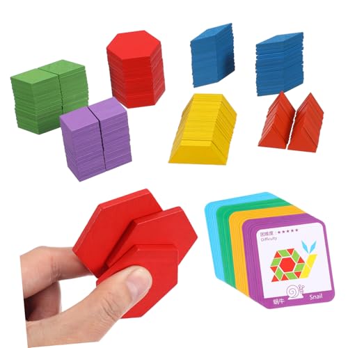 BESTonZON 155 Teiliges Buntes Holz Tangram Puzzle mit Verschiedenen Geometrischen Formen Glatter Oberfläche und Praktischem Aufbewahrungsbeutel Montessori Lernspielzeug für BESTonZON 155 Teiliges Buntes Holz Tangram Puzzle mit Verschiedenen Geometrischen Formen Glatter Oberfläche und Praktischem Aufbewahrungsbeutel Montessori Lernspielzeug für von BESTonZON