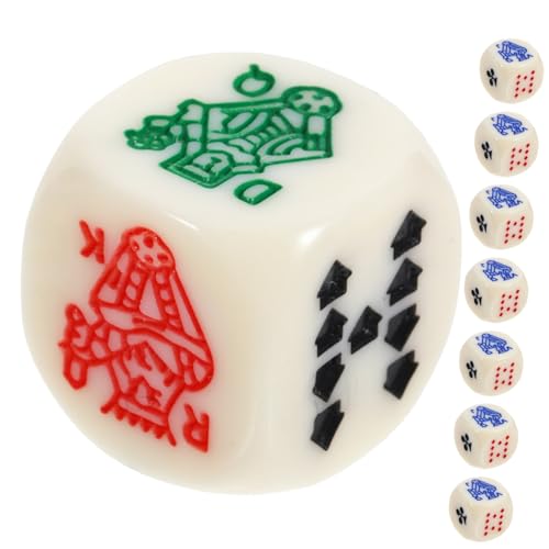 BESTonZON 15 Stücke Poker Würfel Set Abgerundete Kanten Würfel für Bar Party Familientreffen BESTonZON 15 Stücke Poker Würfel Set Abgerundete Kanten Würfel für Bar Party Familientreffen von BESTonZON