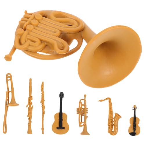 BESTonZON 16 STK Musikinstrument-Set-Modell Mini-Trompete Weihnachtsschmuck Musical Toy Instruments kinderinstrumente Spielzeuge Musikinstrumente Simulationsdekoration Flötenmodell Violine von BESTonZON