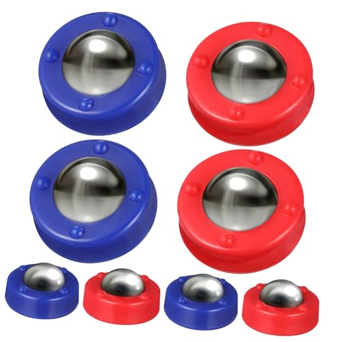 BESTonZON 16 Stück Garnelenbrett Foosballkugeln Minikugelrolle Billard Tischplatte Werfen Spiel Kinderfußball Gleitkugeln Shuffleboard-Pucks Kinderbälle Fußball-partygeschenke Sport Plastik von BESTonZON