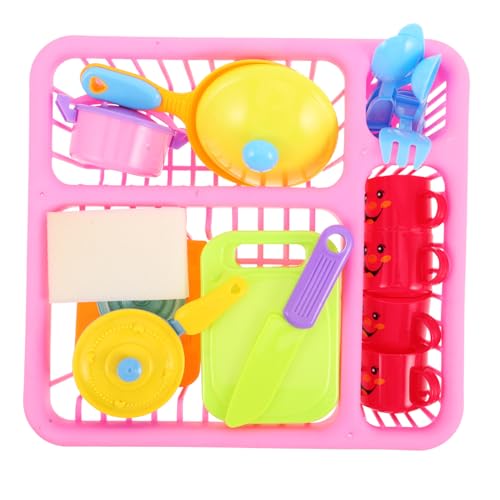 BESTonZON Umfassendes Kochset Für Kinder Spielküche Spüle Spielzeug Küchenhelfer Pädagogisches Spielset Für Kleinkinder von BESTonZON
